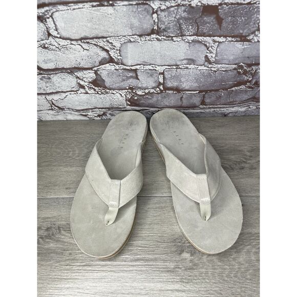 REEF OJAI Gray Suede Leather Cushion Comfort FlipFlops Sandals Men’s 12M US/45EU - Picture 11 of 16